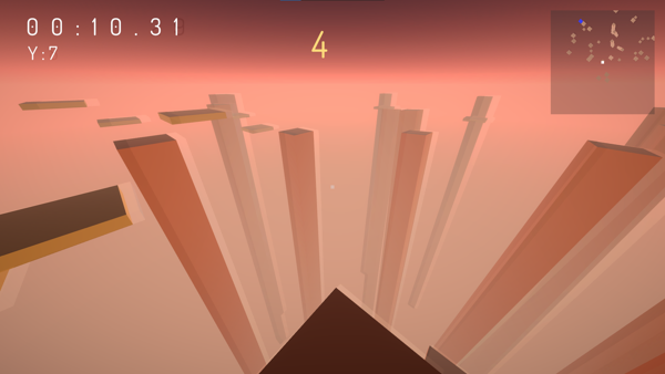 3D first person platformer on pillars